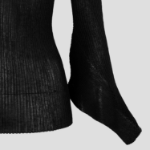 ISSEY MIYAKE Spikelet Knit Top - Black