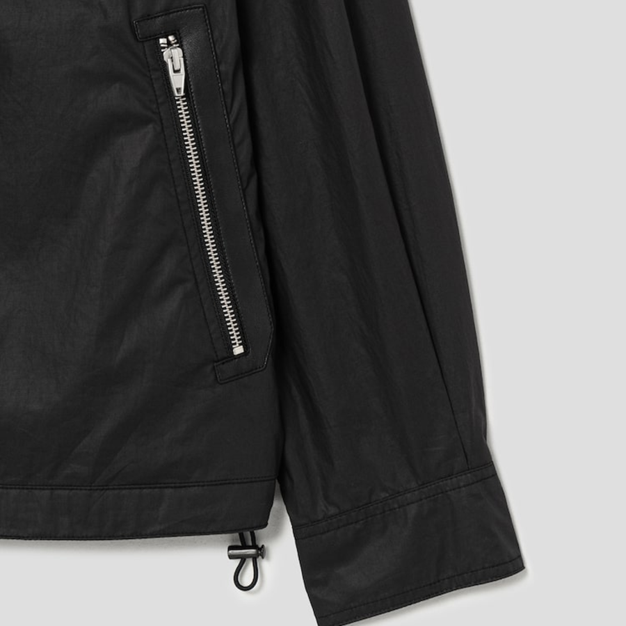 JUUN.J [CORE] City Cotton Zip-Up Shirt Jumper – Black