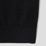 PLAY COMME DES GARÇONS (Unisex) Red Wappen Short Sleeve V-neck Cardigan – Black