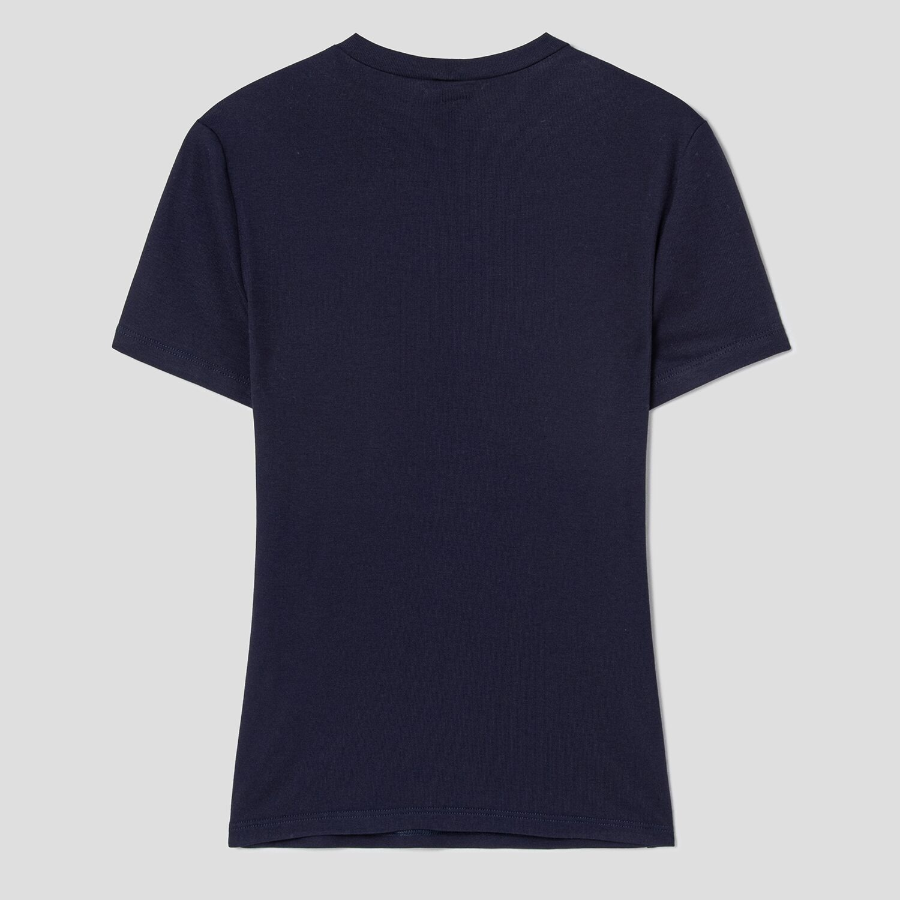 Theory Women Ribbed Viscose Tiny Tee - Deep Navy
