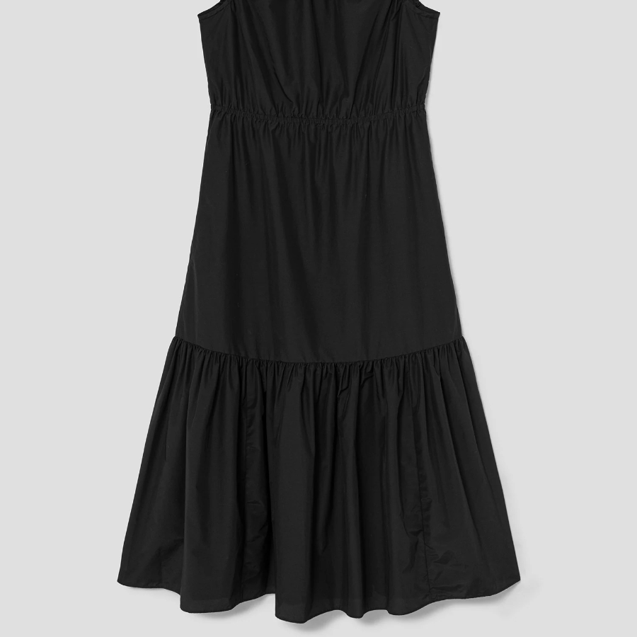 Theory Women Soft Lawn Gather Tiered Dress - Black