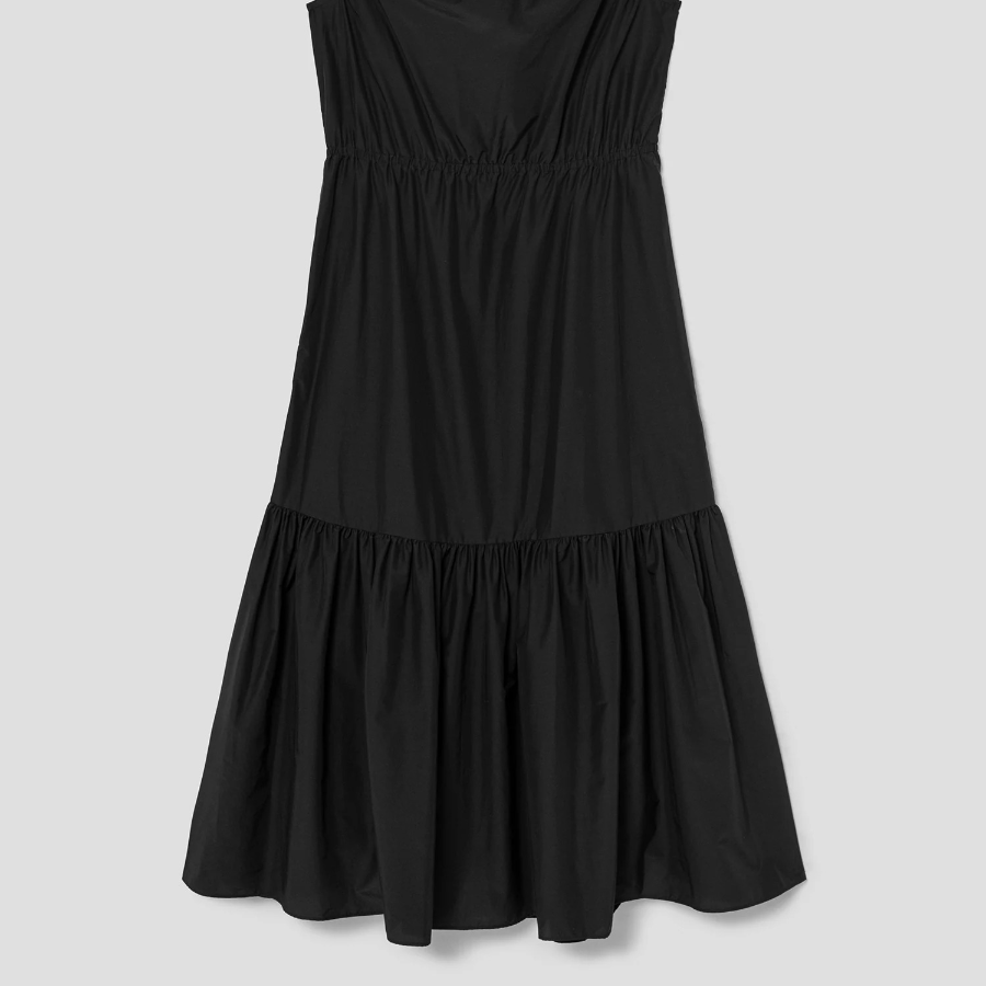 Theory Women Soft Lawn Gather Tiered Dress - Black