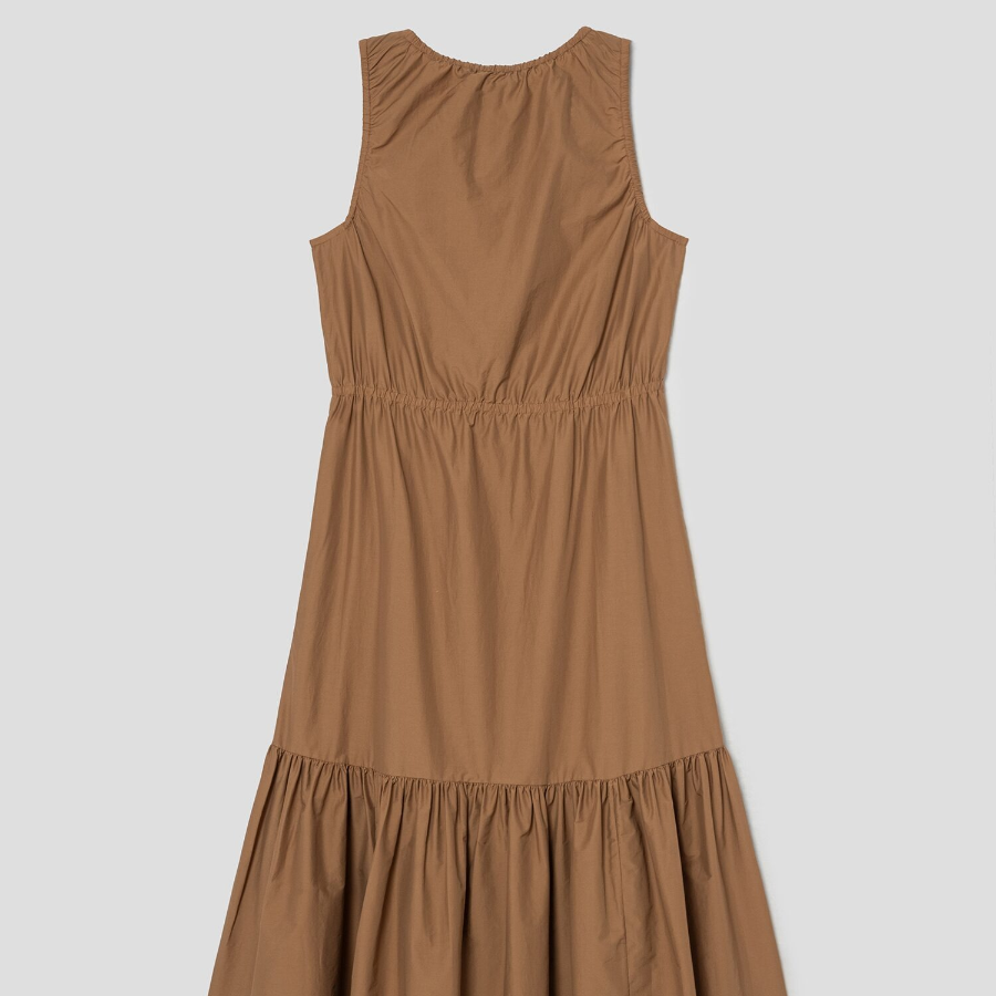 Theory Women Soft Lawn Gather Tiered Dress - Bronze