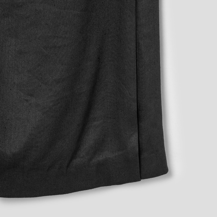 Theory Women Linen Viscose Shoulder Drape Dress - Black