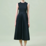 Theory Women Sleek Poplin Full Pleats Dress - Black