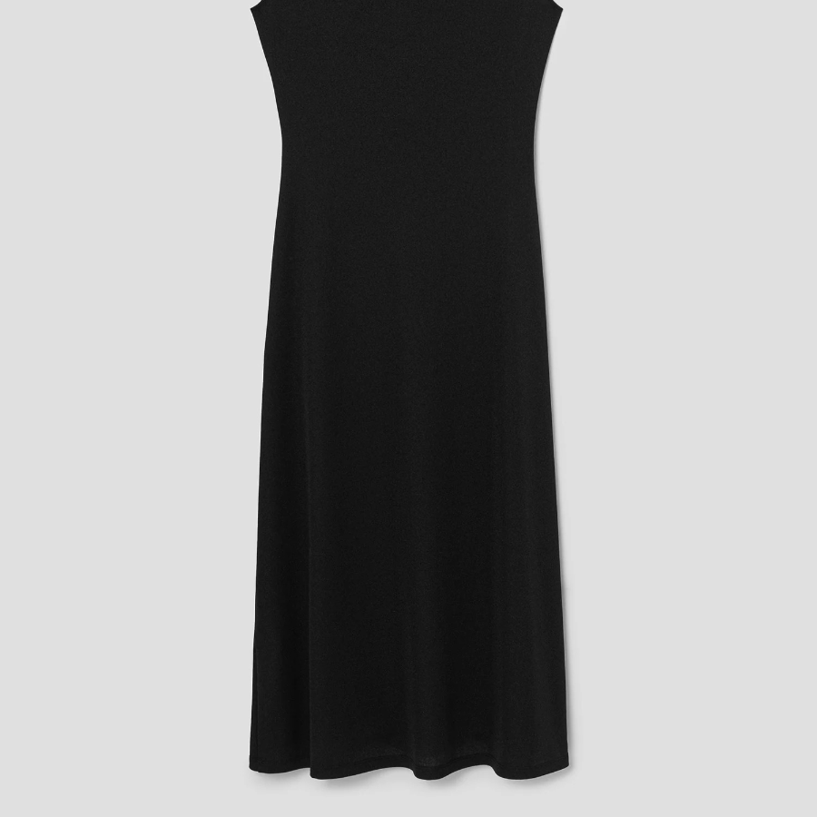 Theory Women Sweater Jersey Drape Tuck Dress - Black
