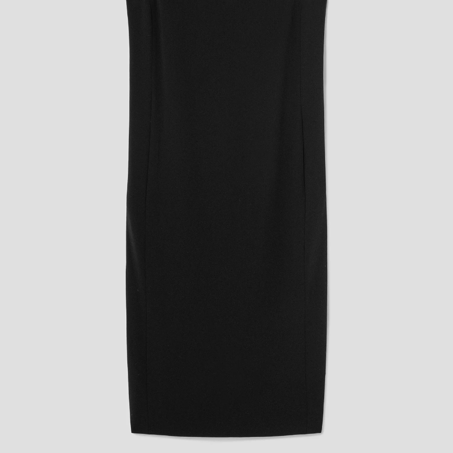 Theory Women Admiral Crepe Sleveeless Vneck Dress - Black