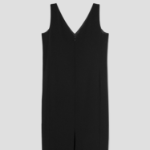 Theory Women Admiral Crepe Sleveeless Vneck Dress - Black