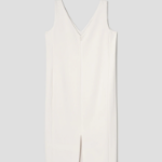 Theory Women Admiral Crepe Sleveeless Vneck Dress - Rice