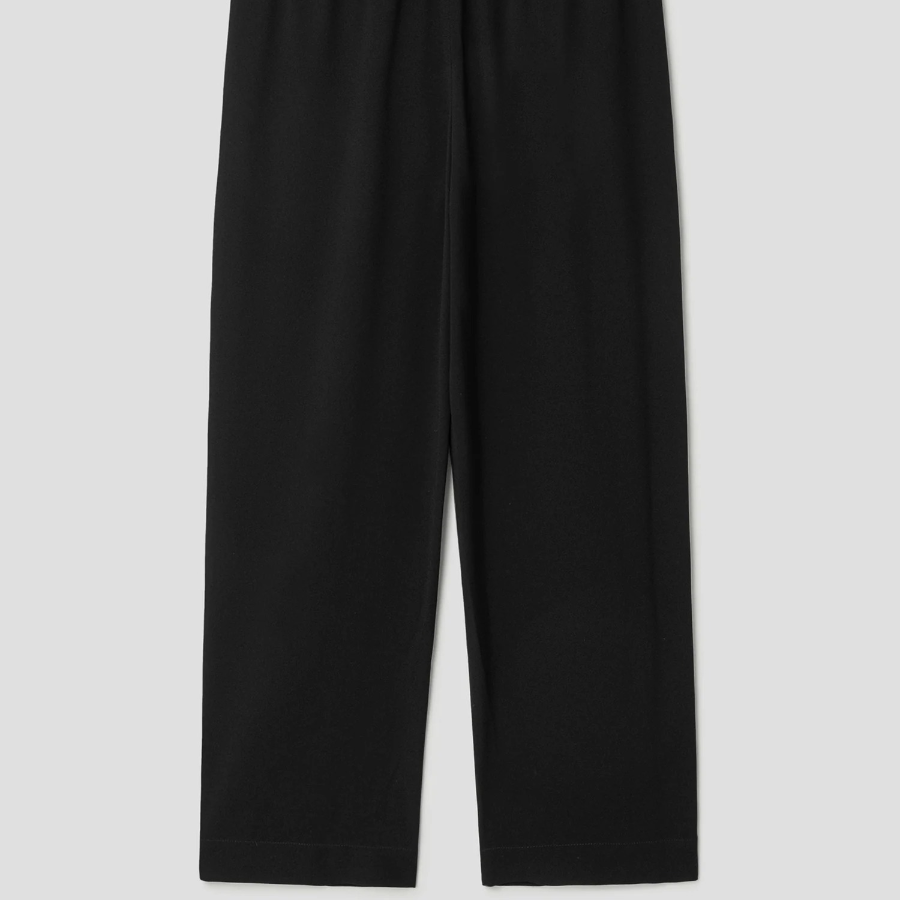 Theory Women Satin Crepe Relaxed Pullon Pants - Black