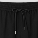 Theory Women Lightweight Wool Drawcord Pull On Pants - Black