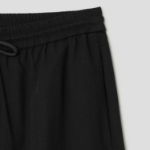 Theory Women Lightweight Wool Drawcord Pull On Pants - Black