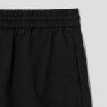 Theory Women Lightweight Wool Drawcord Shorts - Black
