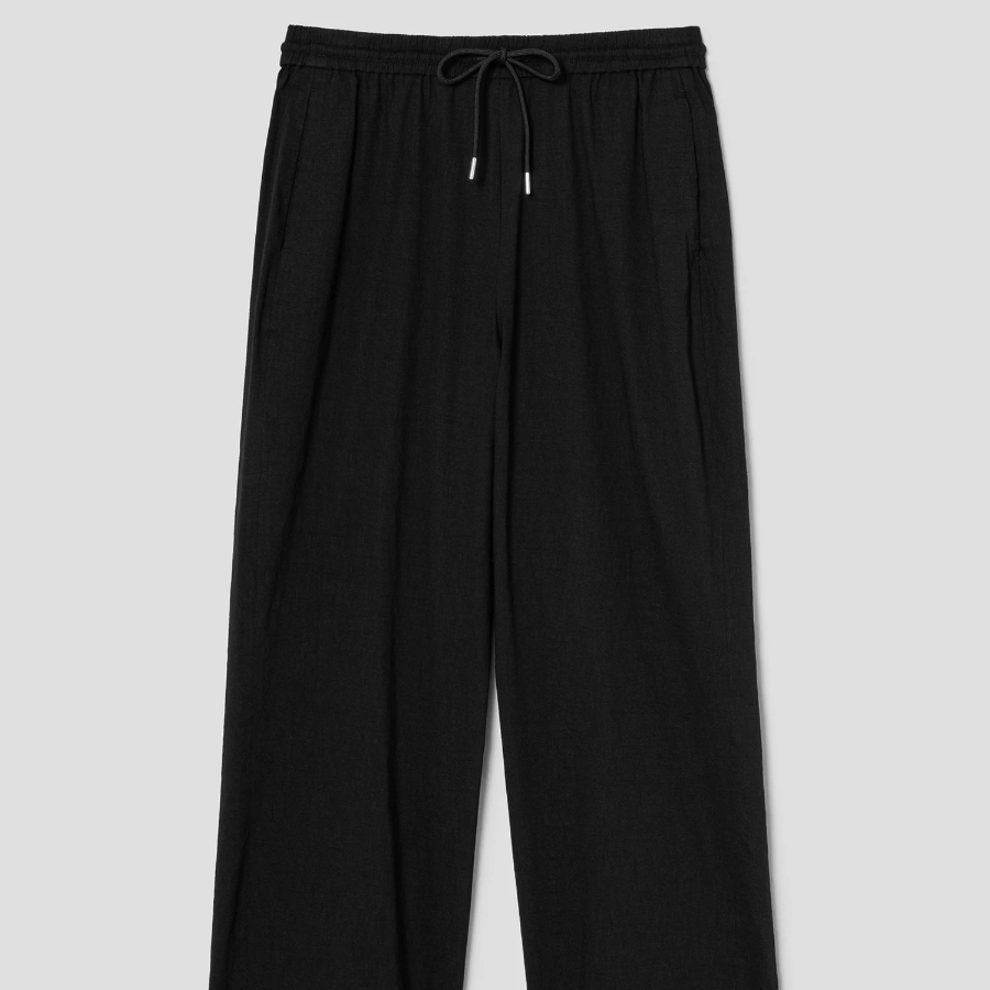 Theory Women Good Crunch Drawcord Pull On Pants - Black