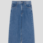 Theory Women Relaxed Denim High Waist Wide Jean — Ice Blue