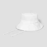 8 seconds Wide Brim Bucket Hat with Nylon Straps — Ivory