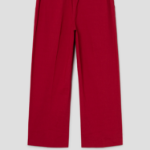 Theory Women Good Crunch Relax Straight Pants - Cherry