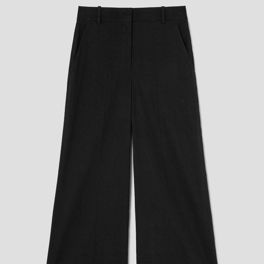 Theory Women Good Crunch Highwaist Trouser - Black