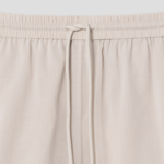 Theory Women Lightweight Wool Drawcord Shorts - Sand