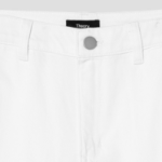 Theory Women Drape Denim Wide Straight Denim Pants - Optic White