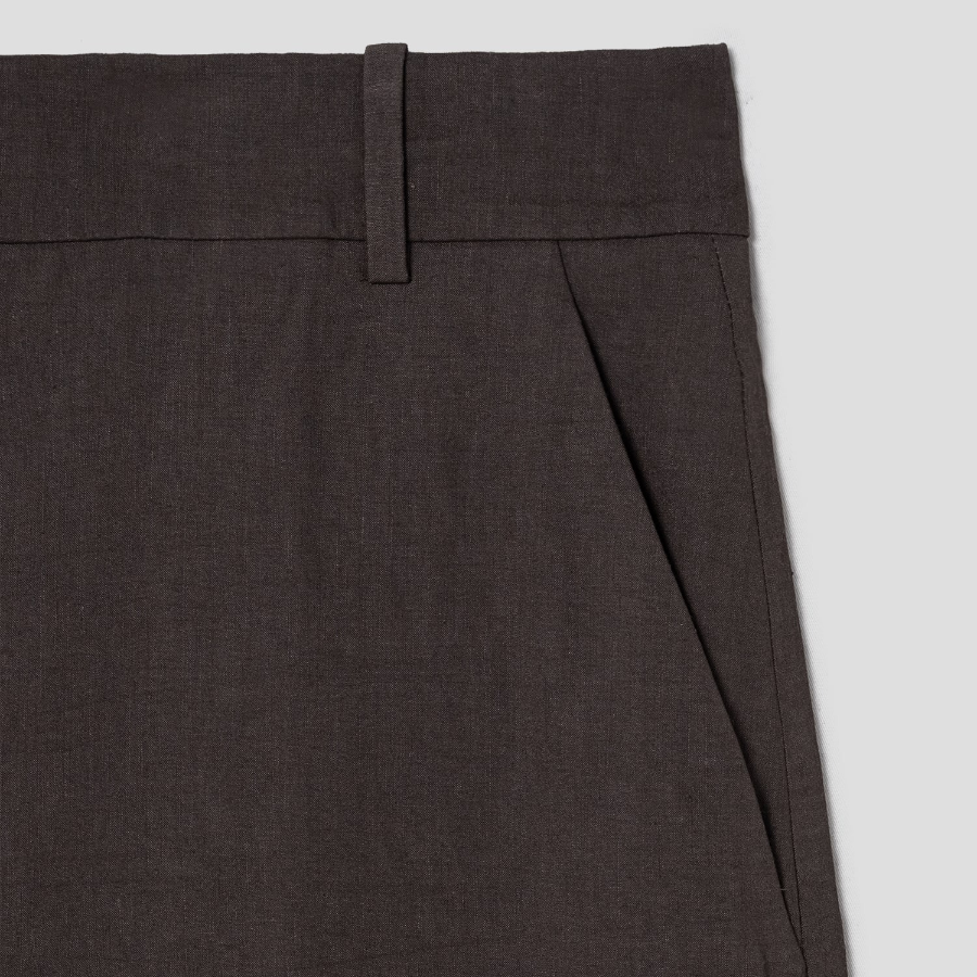 Theory Women Good Crunch Highwaist Trouser - Coffee