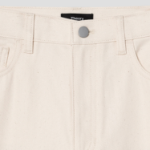 Theory Women Soft Denim High Waist Wide Jean - Ecru