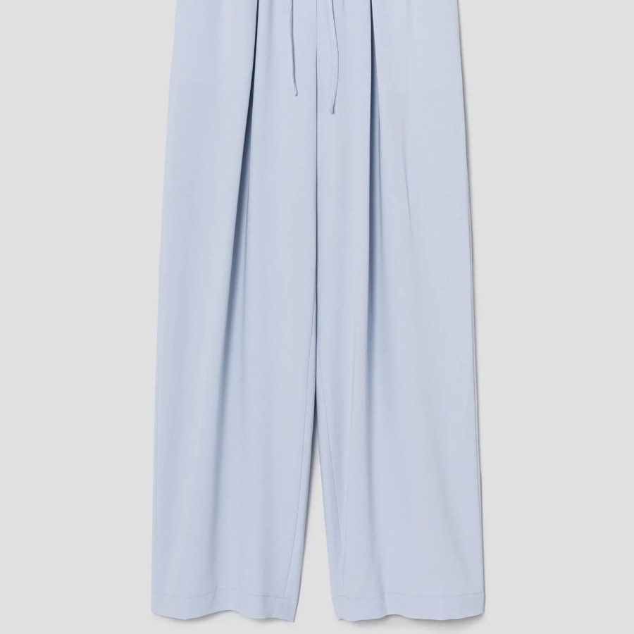 Theory Women Admiral Crepe Pleated Casual Pants - Pearl Blue