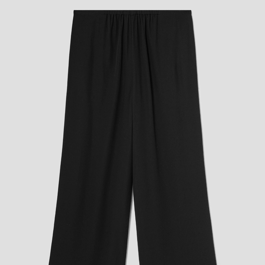 Theory Women Poly Georgette Drawstring Pants - Black