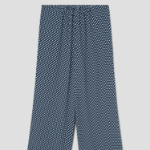 Theory Women Geo Block Georgette Drawstring Pants - Sapphire Multi