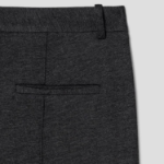 Theory Women Interlock Light Slim Trouser - Charcoal Melange
