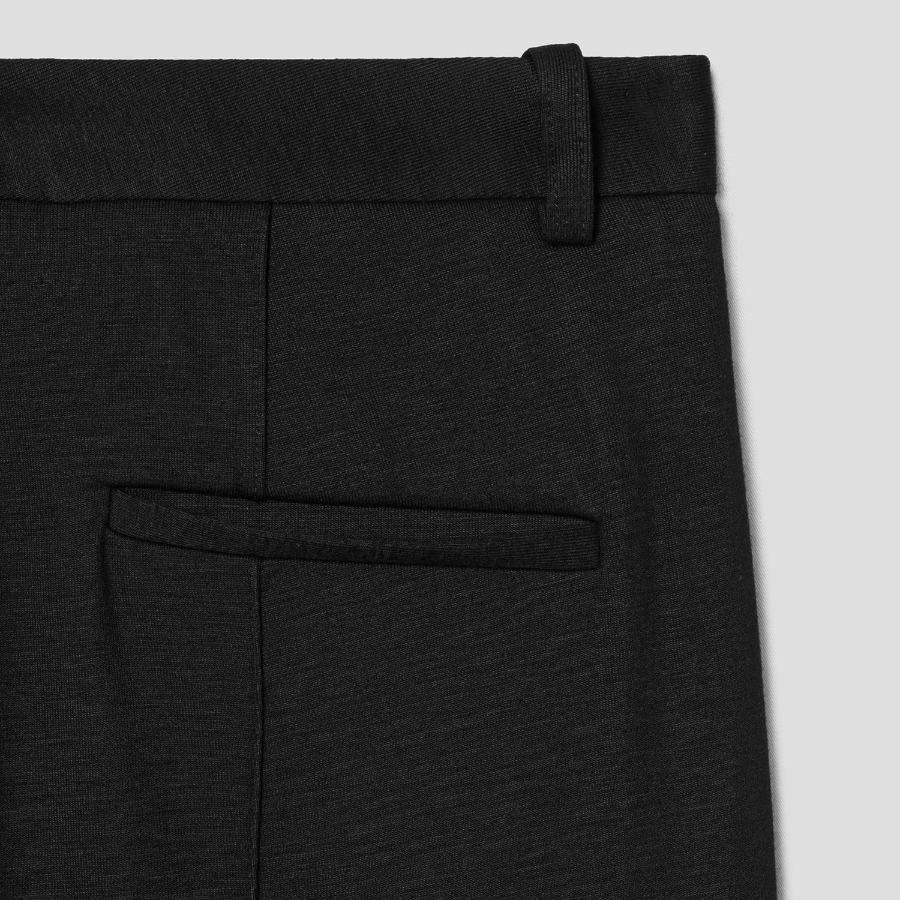 Theory Women Interlock Light Slim Trouser - Black