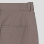 Theory Women Traceable Wool Wide Straight Trouser - Charcoal Melange