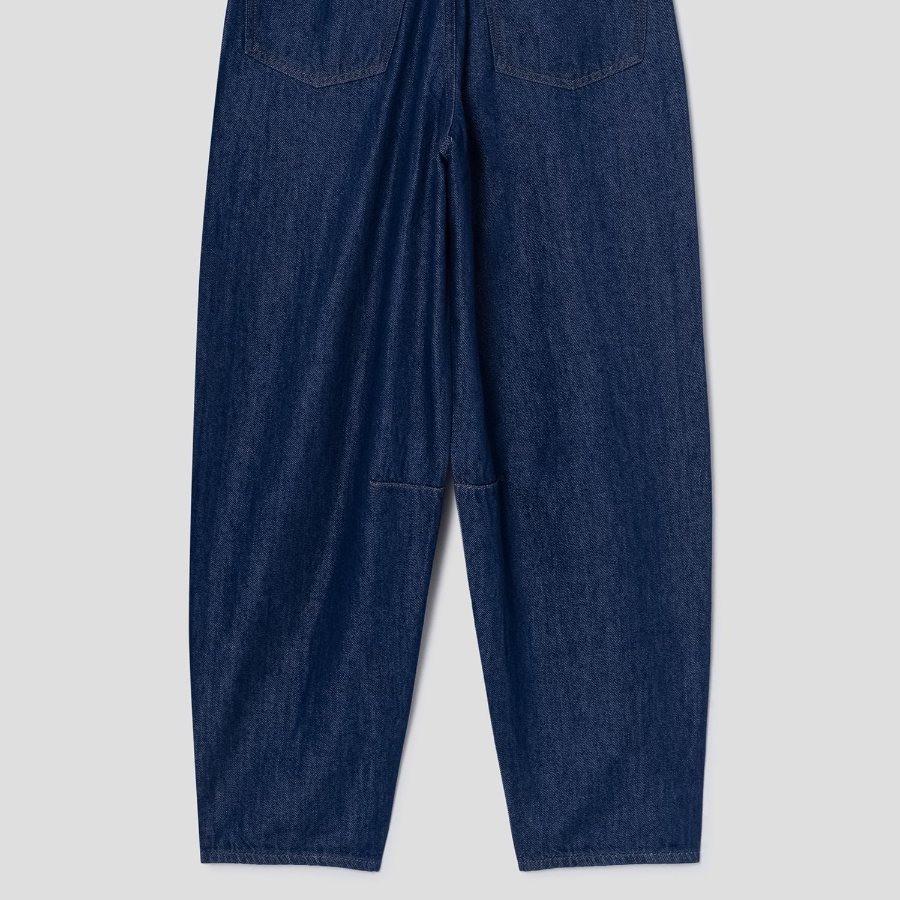 Theory Women Relaxed Denim Drop Curved Pants - Indigo