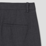 Theory Women Traceable Wool Slim Full Length Trouser - Charcoal Melange