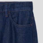 Theory Women Relaxed Denim High Waist Straight Jean - Indigo