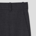 Theory Women Traceable Wool Wide Straight Trouser - Ash