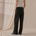 Theory Women New Tailor 2 Wide Straight Trouser - Black