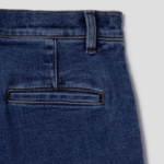 Theory Women New Stretch Wide Leg Denim Pants - Deep Blue