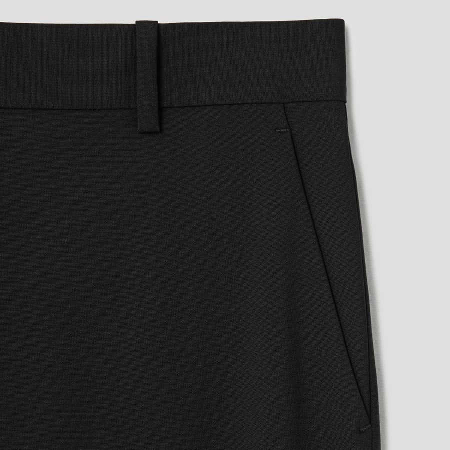 Theory Women Good Wool Treeca Slim Straight Pants - Black