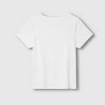 JAJU Pointelle Short Sleeve Lounge T-Shirt – White
