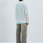 JUUN.J Net Texture Pullover – White