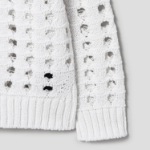 JUUN.J Net Texture Pullover – White