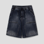 JUUN.J [Pre-Order] Denim Carpenter Shorts – Blue