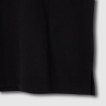 JAJU V-Neck Turn-Up T-Shirt – Black