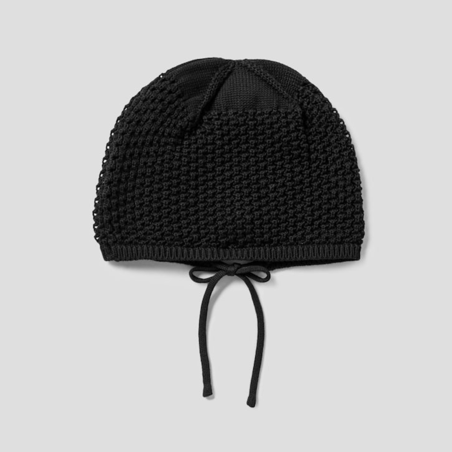 8 seconds Crochet Beanie — Black