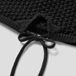 8 seconds Crochet Beanie — Black