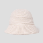 8 seconds Knit Cable Bonnet Hat — Ivory