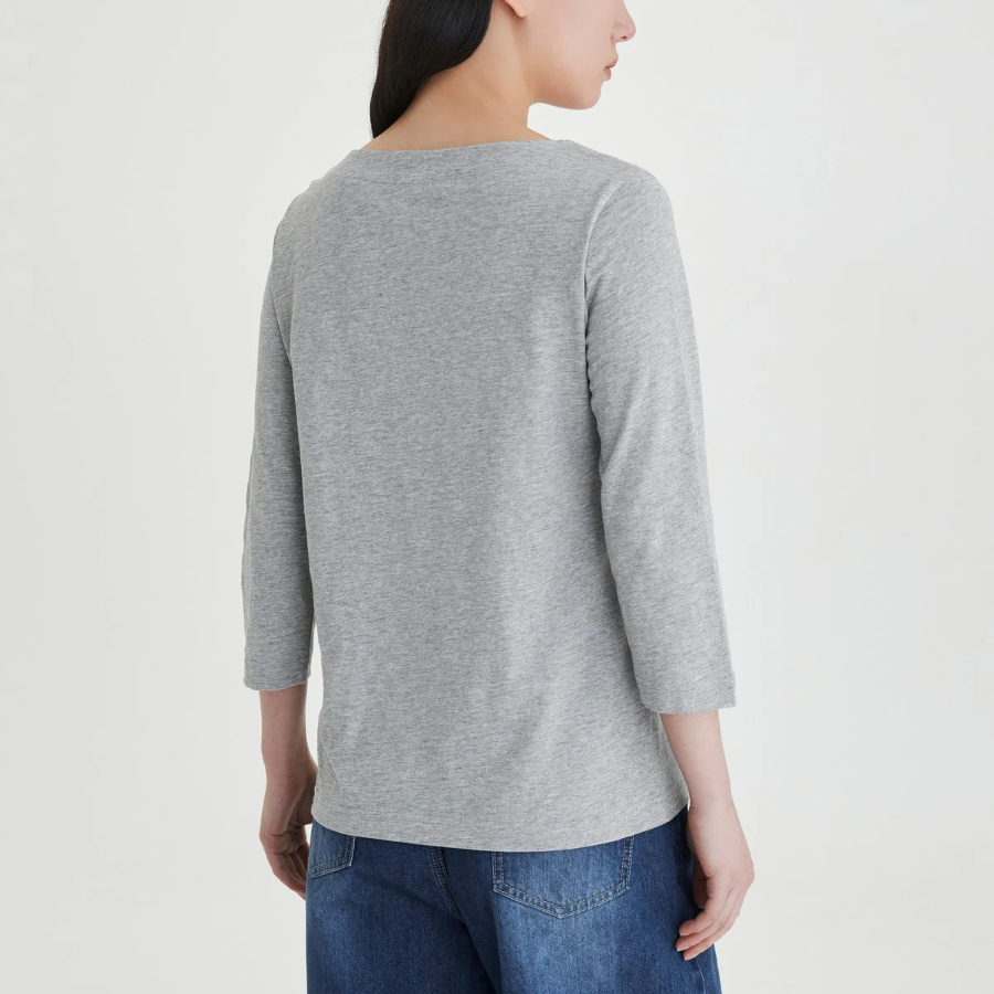 JAJU Slub 7bu T-Shirt – Melange Grey