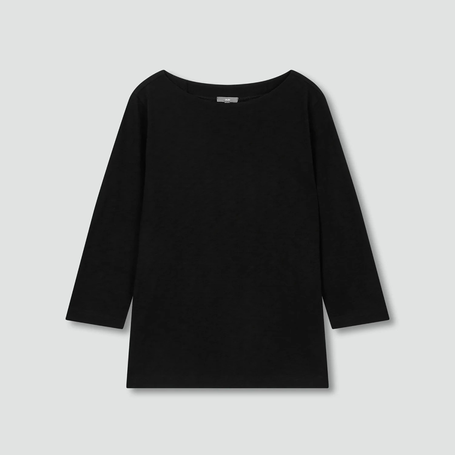 JAJU Slub 7bu T-Shirt – Black