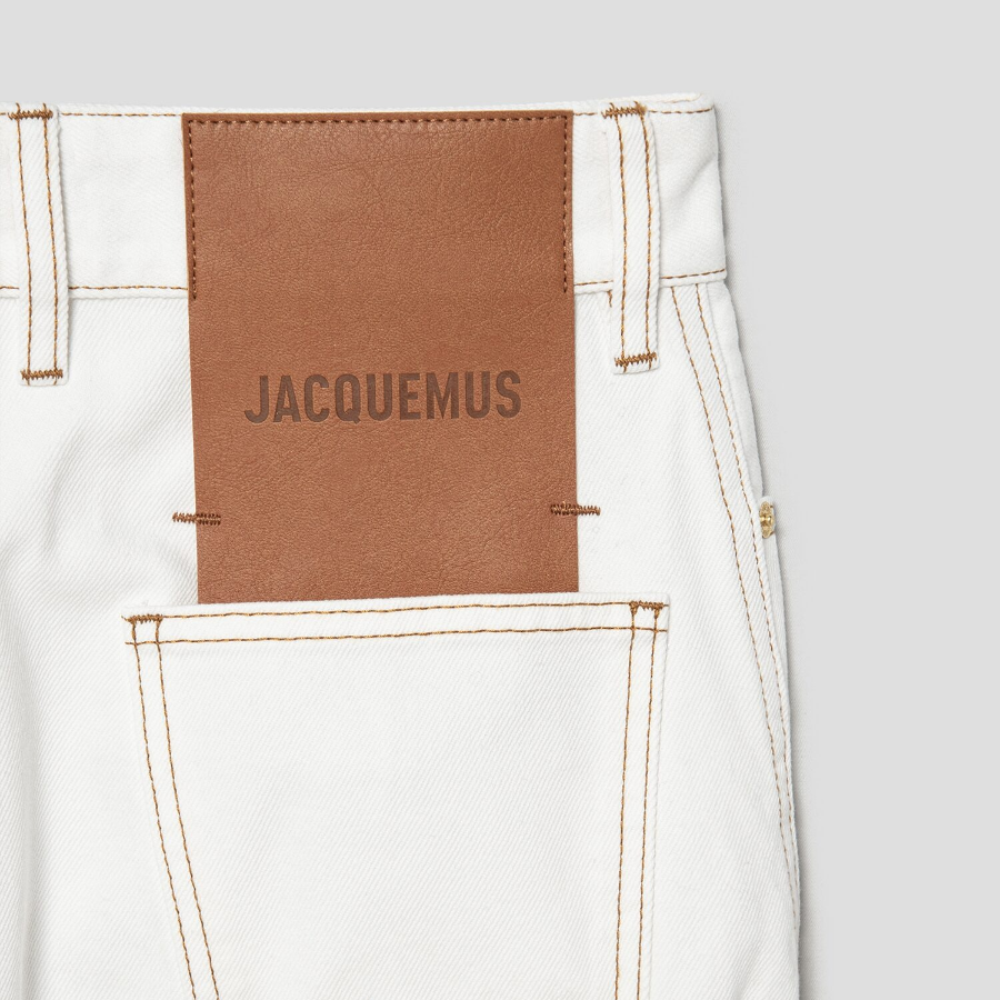 JACQUEMUS La Jupe De-Nîmes — Off-White/Tabac